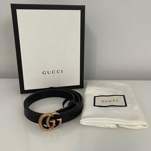 Black Gucci Belt